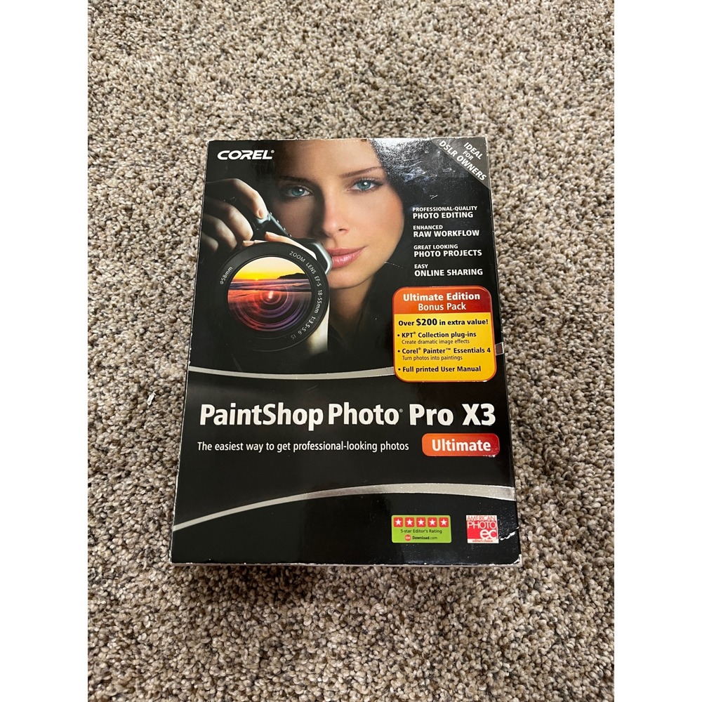 Corel PaintShop Photo Pro X3 Ultimate Edition Windows PC Photo Editing Software
